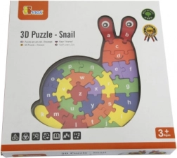 Puzzle 3D Lumaca con alfabeto