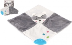 Plush Raccoon Soother with Rattle 20x20 cm