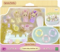 Sylvanian Families bagno per trigemelli – set con coniglietti e accessori