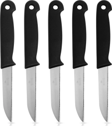Set kuhinjskih olupnih nožev iz nerjavečega jekla, 5 kos