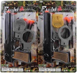 Police set for children with toy gun and accessories