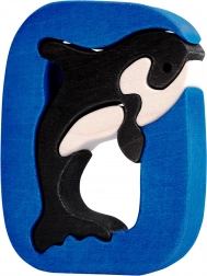 Fauna Alfabeto lettera O orca