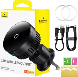 Supporto magnetico per telefono da auto Baseus con ricarica wireless 15W
