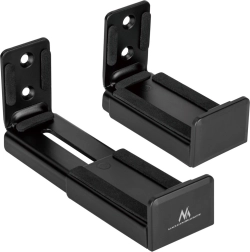 Universal wall-mounted soundbar bracket with adjustable depth