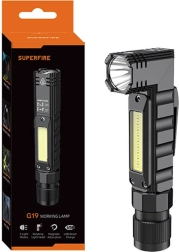 Multifunction Flashlight Superfire G19, 200lm, USB