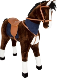 XL Brown Ride-On Horse with Sound