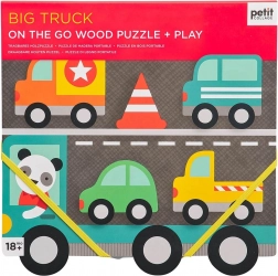 Petit Collage Robust Wooden Puzzle Large Truck