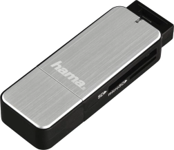 USB 3.0 SD/microSD card reader – silver