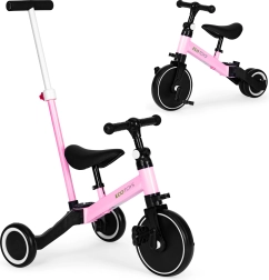 Tricycle balance bike with push handle 2-in-1