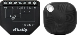 wifi ovládač žalúzií a roliet shelly shutter s bluetooth tlačidlom blu button tough 1