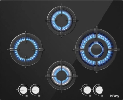 Steklokeramična plinska kuhalna plošča Iseasy 60 cm s 4 gorilniki
