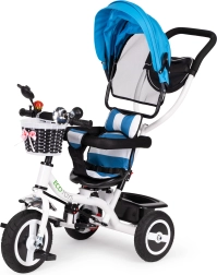Triciclo per bambini con tetto retrattile e ruote resistenti ECOTOYS