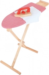 Asse da stiro in legno e ferro da stiro per bambini