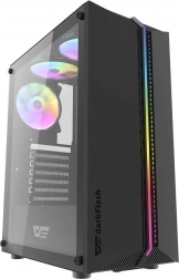 darkFlash DK151 ARGB PC Case with 3 Fans (Black)