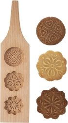 Houten koekvorm met reliëfafdruk cirkel – variant 3