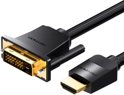 HDMI to DVI (24+1) cable 3 m 4K 60 Hz/1080p 60 Hz black
