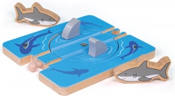 Bigjigs Rail Shark Whirlpool – Wooden Train Set Expansion