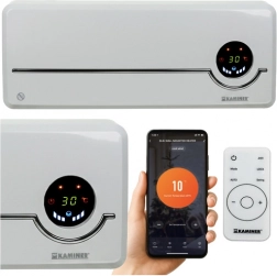 KAMINER AIRO Air Curtain with Electric Heating and Wi‑Fi, Wall‑Mounted