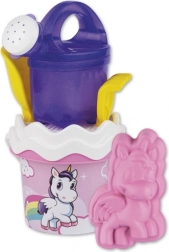 Androni unicorn sand set with watering can – small, 6-piece