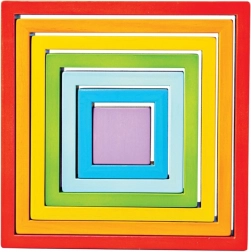 Quadrati impilabili in legno BIGJIGS BABY