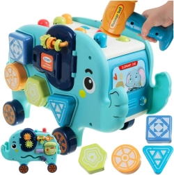 Kruzzel interaktiv pædagogisk elefant Montessori - 1 stk.
