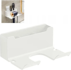 Fehér hajszárító tartó falra