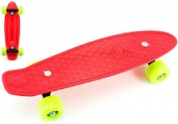 Pennyboard 43 cm met metalen assen, draagvermogen 60 kg – Rood