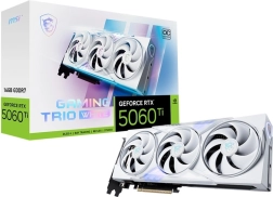 grafische kaart msi geforce rtx 5060 ti gaming trio oc white 16 gb