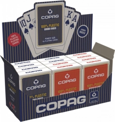 Plastic poker cards PKJ – red, large index