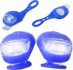 Silicone LED bike lights, waterproof, 2 pcs