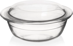 Glasfeuerfestes Auflaufform-Set mit Deckel 2,2 l