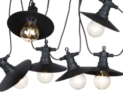 Tuinlichtslinger 5,5 m met 6 LED-lampen, IP44, warm licht