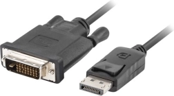 DisplayPort to DVI-D (24+1) cable 1.8 m black