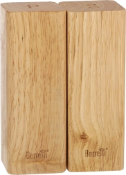 BERRETTI Salt- og pebersæt – gummitræ 5,5x5,5x15 cm