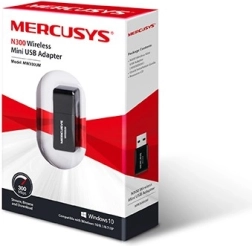 Brezžični USB adapter Mercusys MW300UM Mini WiFi N300