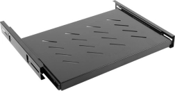 Slide-out shelf for 19'' rack