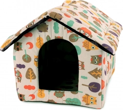 Pet House with Owl Design, Size XL