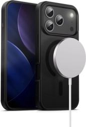 Hybrid Frost MAG Case for iPhone 17 Pro with MagSafe – Black