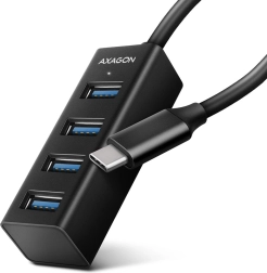 Mini hub metallico a 4 porte AXAGON USB-C 3.2 Gen 1