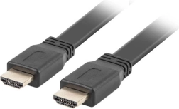 Cavo HDMI piatto 2.0 1,8 m nero 4K 60 Hz in rame pieno