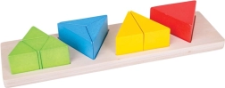 Bigjigs Toys Wooden Inset Puzzle – Triangular Fractions