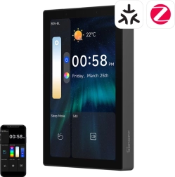 Sonoff nspanel pro 120 smart betjeningspanel med matter, wifi, bluetooth og zigbee – sort