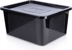 Boîte de rangement en plastique avec couvercle 20 l