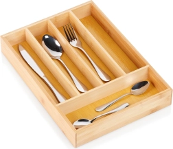 Portaposate in bambù per cassetto 25 × 35 cm