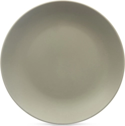Ceramic shallow dinner plate 27 cm – olive green