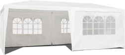 Tenda da giardino per feste 3×6 m con 6 pareti, bianca, MultiGarden