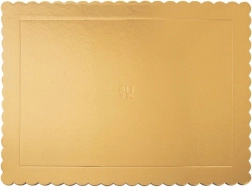 Gold Rectangular Cake Board 40 × 30 cm