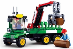 Sluban Boerderijtrekker met Aanhangwagen voor Boomstammen
