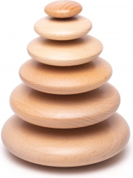 Balancing Game with Wooden Pebbles BIGJIGS BABY