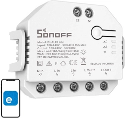 Interruttore Smart Wi-Fi Sonoff Dual R3 Lite